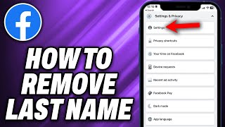 How To Remove Last Name On Facebook 2024  Quick Help [upl. by Corvese416]