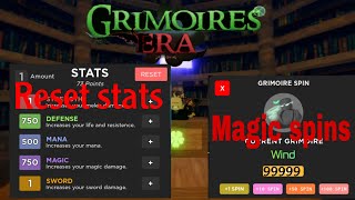 Grimoire era how to get grimoire spins and stats reset [upl. by Eldon]