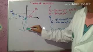 Suma de vectores Método Analítico [upl. by Artkele623]