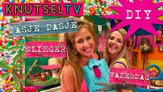 KnutselTV  DIY Vaderdag Slinger Jasje Dasje [upl. by Einiar]