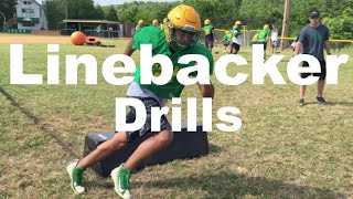 Linebacker drills [upl. by Yamauchi]