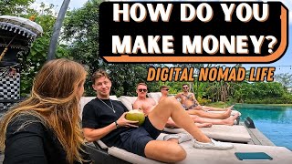 I asked DIGITAL NOMADS how they MAKE MONEY in Bali [upl. by Tirrag]