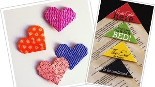 ¡Haz tus propios separadores de libros Bookmarks DIY [upl. by Southard]