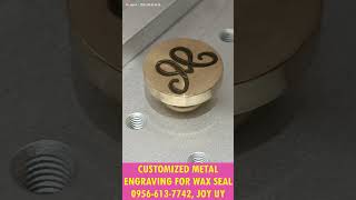 Customized METAL stamp LASER ENGRAVING for wax seals MarShies Collection Facebook Shopee [upl. by Ruthie31]