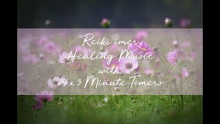 Reiki Healing and Yin Yoga Music with Timer 24 x 3 Minute Tibetan Bells  1 hour 12 minutes [upl. by Inigo]