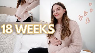 18 WEEK PREGNANCY UPDATE 👶🏼✨ symptoms prepping for baby products Ill be using how Im feeling [upl. by Phedra104]