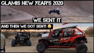 GLAMIS NEW YEAR’S 2020 WE SENT IT IN THE CAN AM X3 AND THEN WE GOT SENT HONDA TALON DESTROYS THE X3 [upl. by Ariamat]