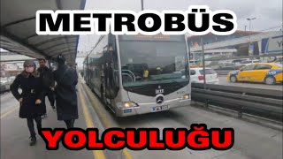 METROBÜS İLE ALTUNİZADE YENİBOSNA ARASINDA YOLCULUK İSTANBUL TÜRKİYE [upl. by Lrad]