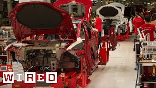 How the Tesla Model S is Made  Tesla Motors Part 1 WIRED [upl. by Klarrisa]