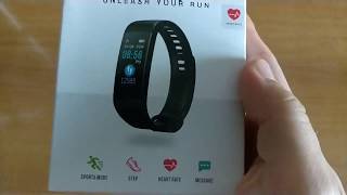 Y5 Smart band Unboxing Smart Bracelet Color Screen Heart Rate Monitor Blood Fitness Tracker [upl. by Atul]