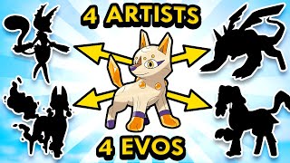 4 Artists Design Evolved Forms for my Pokemon 2 [upl. by Wenona]