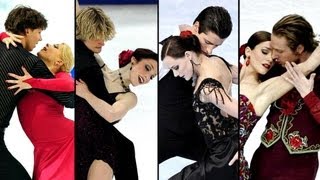 Before Sochi 2014 Ice Dance VirtueMoir DavisWhite BobrovaSoloviev PechalatBourzat [upl. by Warchaw672]