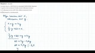 2024a matemaatika põhikooli eksami 3 ülesanne [upl. by Willi751]
