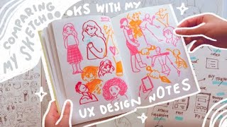 The difference between an art sketchbook and a UX design notebook [upl. by Drofyar]