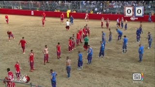 CALCIO STORICO FIORENTINO 12 GIUGNO 2016 AZZURRI ROSSI [upl. by Rabbaj]