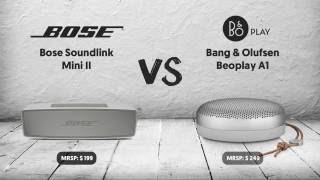 Bose Soundlink Mini II vs BampO Beoplay A1 comparison [upl. by Tterrab]