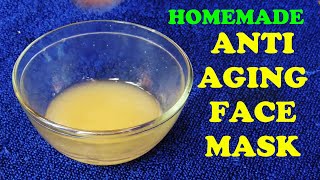 DIY ANTI AGING FACE MASK  TRY SOME EASY NATURAL REMEDIES FOR WRINKLES AND SAGGING SKIN AT HOME [upl. by Pesek]