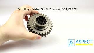 Coupling of drive Shaft Kawasaki 334E2932 [upl. by Nicolea961]