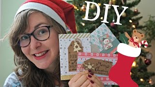 Hoe ik kerstkaartjes maak  DIY met Action papier [upl. by Nauq365]