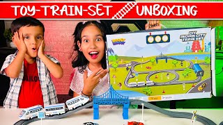 Toy Train Set Fun Unboxing and Playtime  LearnWithPari [upl. by Sherilyn]