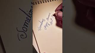 HEART BROKEN STATUS CALLIGRAPHY handwriting [upl. by Mazlack277]