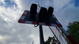 Barrier hits carHangman Bedhampton level crossing in Hampshire [upl. by Marfe]