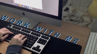 WORK WITH ME  1 Hour deep focus keyboard typing [upl. by Kunin]