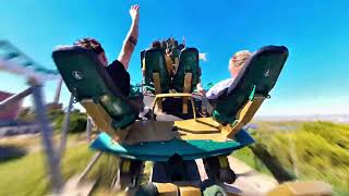 Shambhala OnRide POV  Port aventura world BACK ROW [upl. by Aidnama]