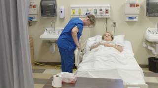 CNA Skills 4  Position the Resident in a SideLying Lateral Position [upl. by Raycher]