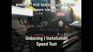 PNY CS3030 250GB M 2 SSD Unboxing Installation Speed test [upl. by Terle]