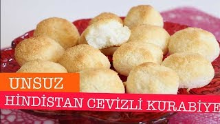 Sadece 3 Malzemeyle Unsuz Hindistan Cevizli Kurabiye Tarifi [upl. by Dorina]