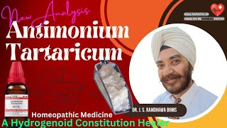 Antimonium Tartaricum The Hydrogenoid Constitution Healer  Homeopathic Medicine  Antim Tart [upl. by Ahen320]