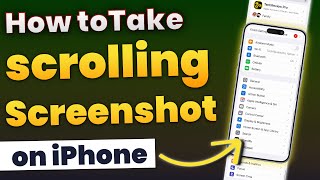 How to Take Scrolling Screenshot on any iPhone Save Full Page Screenshot on iPhone [upl. by Ailev699]