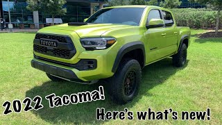 Is lime green really happening 2022 Toyota tacoma TRD pro changes [upl. by Fenella268]