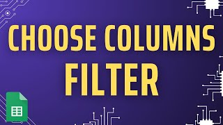 Filter Formula Hack  Pick Only Certain Columns in Google Sheets [upl. by Ram328]