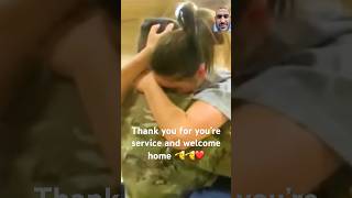 Homecomings emotional love homecoming soldiers shorts military emotional america [upl. by Meakem758]