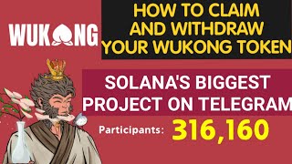 How to claim and withdraw your Wukong token to Solana wallet [upl. by Adnawahs148]