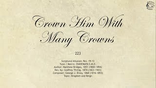 223 Crown Him With Many Crowns  SDA Hymnal  The Hymns Channel [upl. by Yendic]