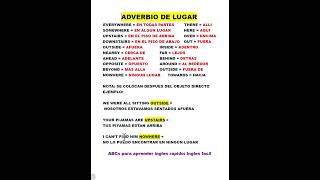 ADVERBIOS DE LUGAR EN INGLES [upl. by Aihsemat895]