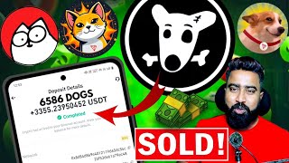 10 Dogs  5 🤑 ₹ Dogs Airdrop Listing Price  Dogs 1000 Sell Strategy 🔥 SUNCAT  SUNDOG  CAT 💥 [upl. by Portugal]