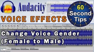 Audacity  Voice Effects ► How To Change a Voice From Female to Male Tutorial [upl. by Harobed604]