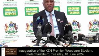 Inauguration of the KZN Premier Woodburn Stadium Pietermaritzburg Tuesday 18 June 2024 [upl. by Jews930]