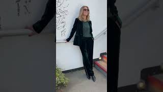 Jemma Cotterrall has titled our soft tailored velvet suit as her go to this season youtubeshorts [upl. by Lisa]