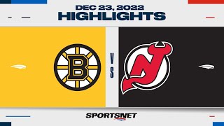 NHL Highlights  Bruins vs Devils  December 23 2022 [upl. by Delogu]