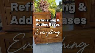 Refinishing in a bold color and adding bases changes EVERYTHING [upl. by Pincas]