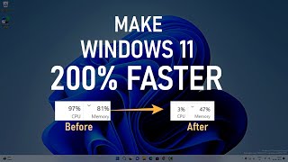 How to Make Windows 11 Faster  200 Faster Windows 11 [upl. by Assenav642]