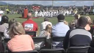 Corbett High dedicates new stadium for fallen alum kgwcom KGW Homemp4 [upl. by Chrotoem]