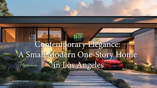 Contemporary Elegance A Small Modern 1 Story Home in Los Angeles [upl. by Lattonia]