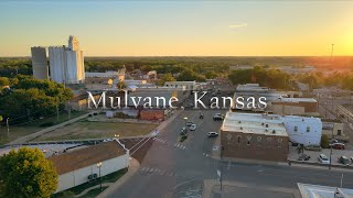 Mulvane KS  Summer 22  4k Drone Stock Footage [upl. by Enneiluj148]