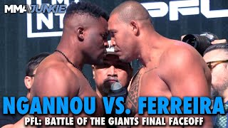 Francis Ngannou and Renan Ferreira Have INTENSE Final Faceoff  PFL Super Fights [upl. by Delphinia]